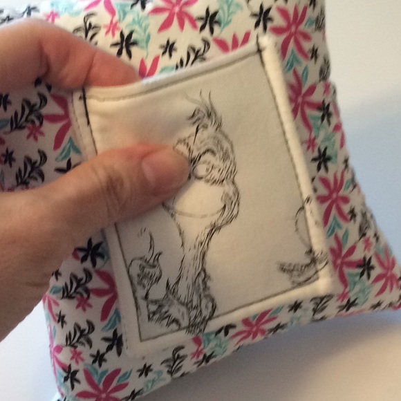 Handmade Grinch Character Tooth fairy floral pillow for girls - Picture 2 of 6